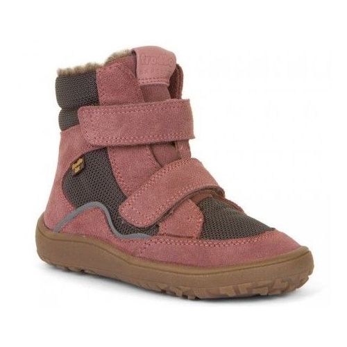 ZIMNÍ BAREFOOT OBUV FRODDO G3160189-7A GREY/PINK S MEMBRÁNOU