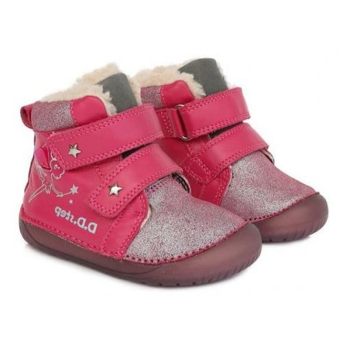 ZIMNÍ BAREFOOT OBUV D.D.STEP W070-929A PINK