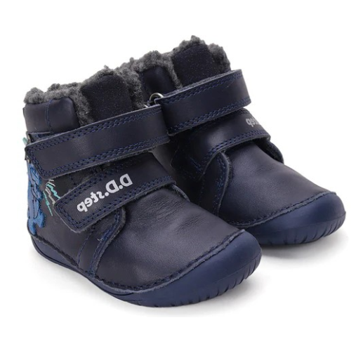 D.D.STEP ZIMNÍ BAREFOOT OBUV W070-42838 BLUE