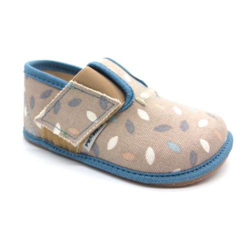 PEGRES BAREFOOT BAČKORY BF01 MODRÁ PUNTÍK