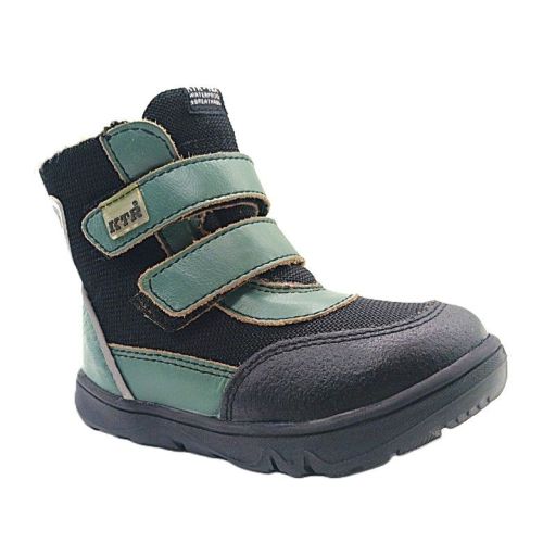 KTR ZIMNÍ OBUV SN2405/TEX/PA ČERNÁ/ZELENÁ S MEMBRÁNOU