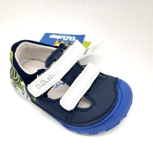 07323 Dětské barefoot sandálky D.D.step H073-23 BLUE