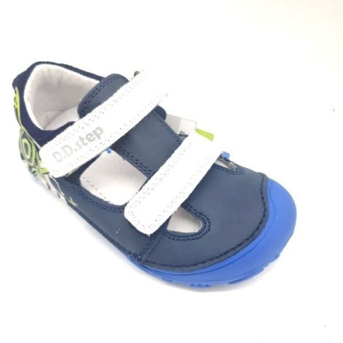 07323M Dětské barefoot sandálky D.D.step H073-23M BLUE