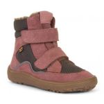 ZIMNÍ BAREFOOT OBUV FRODDO G3160189-7A GREY/PINK S MEMBRÁNOU (31)