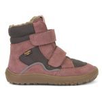 ZIMNÍ BAREFOOT OBUV FRODDO G3160189-7A GREY/PINK S MEMBRÁNOU (31)