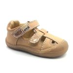 KTR SANDÁLY KENY 013/KL/PA LIGHT BROWN / ZLATÁ (19)