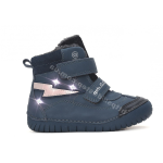 D.D.STEP ZIMNÍ BLIKACÍ OBUV W050-42707BM BLUE