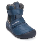 D.D.STEP ZIMNÍ BAREFOOT OBUV W063-52415M BLUE (25)