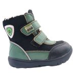 KTR ZIMNÍ OBUV SN2405/TEX/PA ČERNÁ/ZELENÁ S MEMBRÁNOU (21)