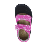 JONAP BAREFOOT SANDÁLKY FELLA RŮŽOVÉ SRDCE (23)