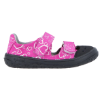 JONAP BAREFOOT SANDÁLKY FELLA RŮŽOVÉ SRDCE (23)