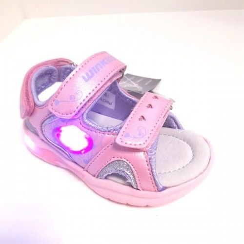 BLIKACÍ SANDÁLKY SE01948-1 PINK/PURPLE