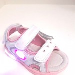 SE019482 Dětské svítící sandálky SE01948-2 WHITE/PINK (28)