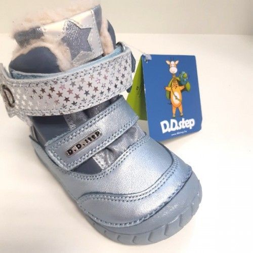 W029157 Dětská zimní obuv D.D.step W029-157, SKY BLUE