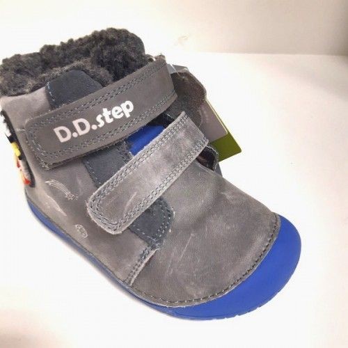W070252A Dětská zimní BAREFOOT obuv D.D.step W070-252A GREY